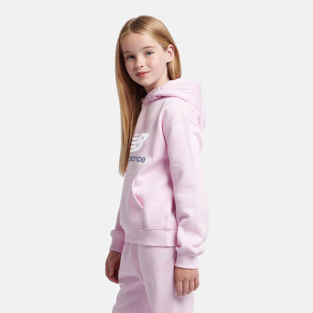 New Balance Youth French Terry Stacked Logo Hoodie-2