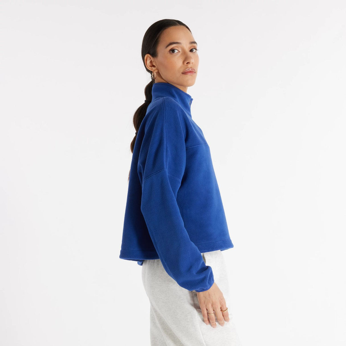 New Balance Women's Graphic Polar Fleece Half Zip-2