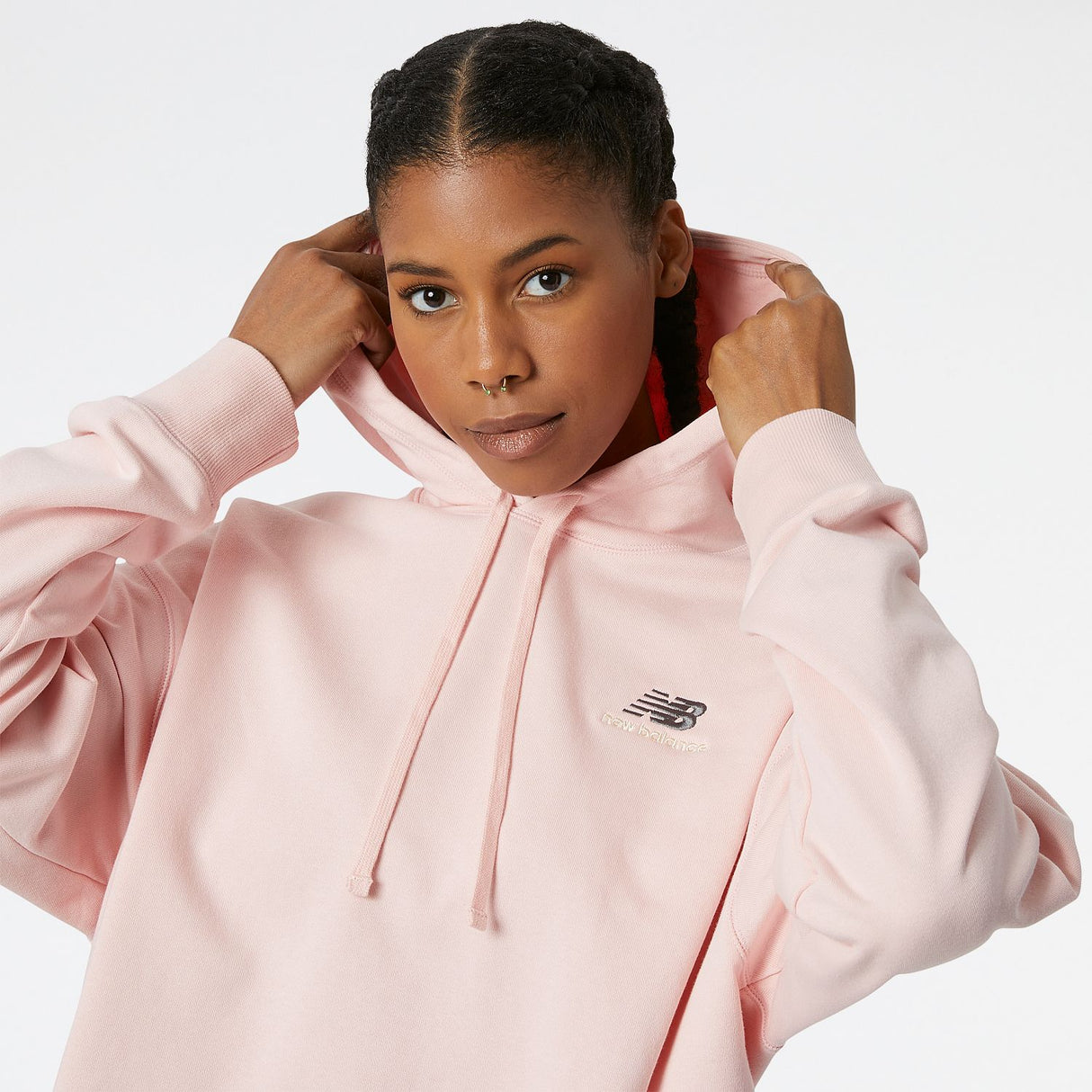 New Balance Uni-ssentials French Terry Crop Hoodie-7