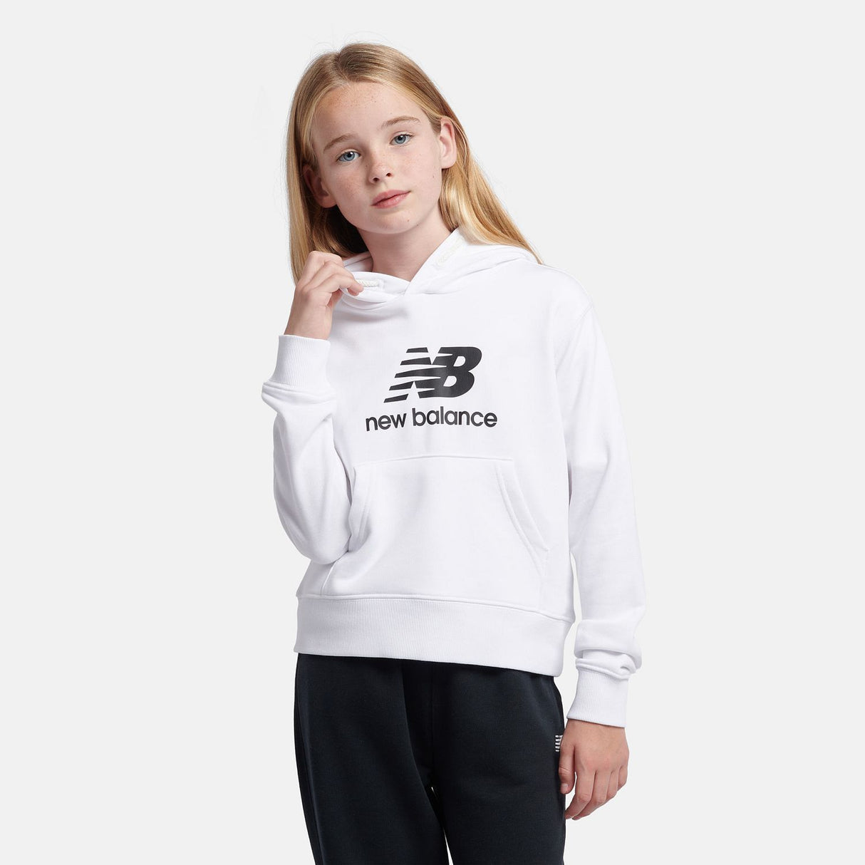 New Balance Youth French Terry Stacked Logo Hoodie-4