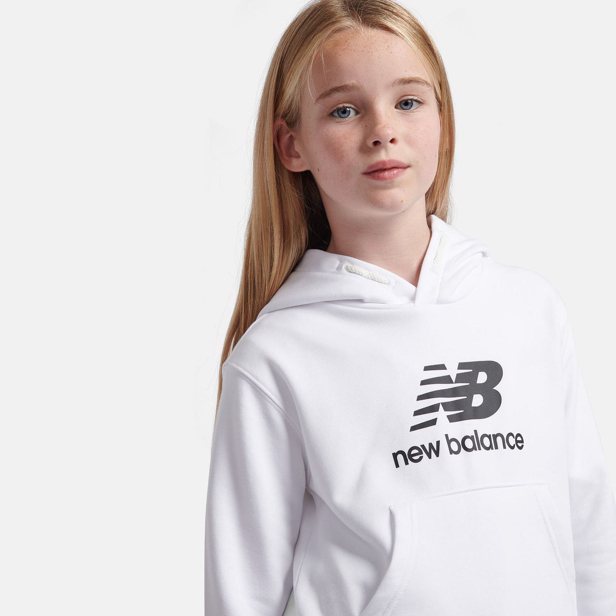 New Balance Youth French Terry Stacked Logo Hoodie-7