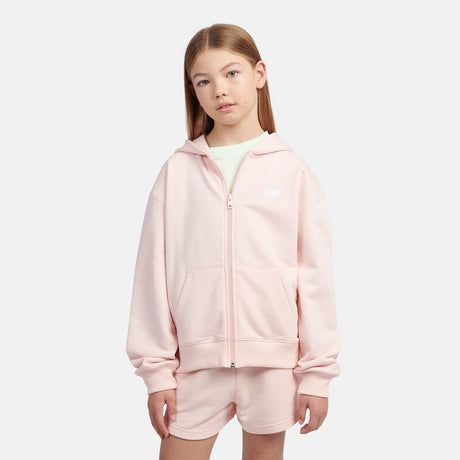New Balance Youth French Terry Small Logo Full Zip Hoodie-1