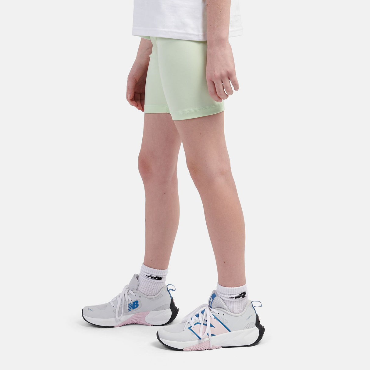 New Balance Youth Girl's Harmony High Rise Sport Cycle Short-6