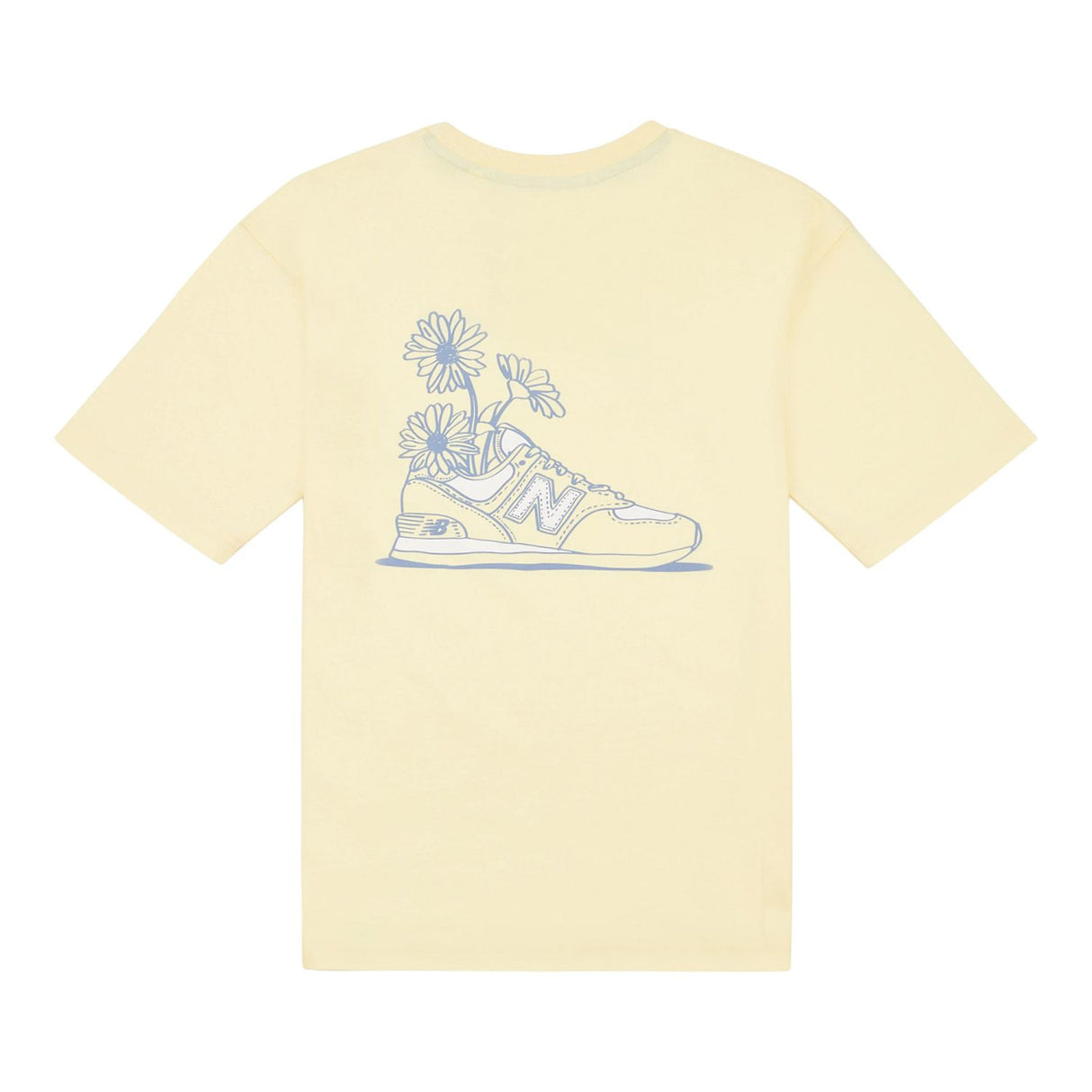 New Balance Youth Girl's Floral Sneaker Graphics T-Shirt-2