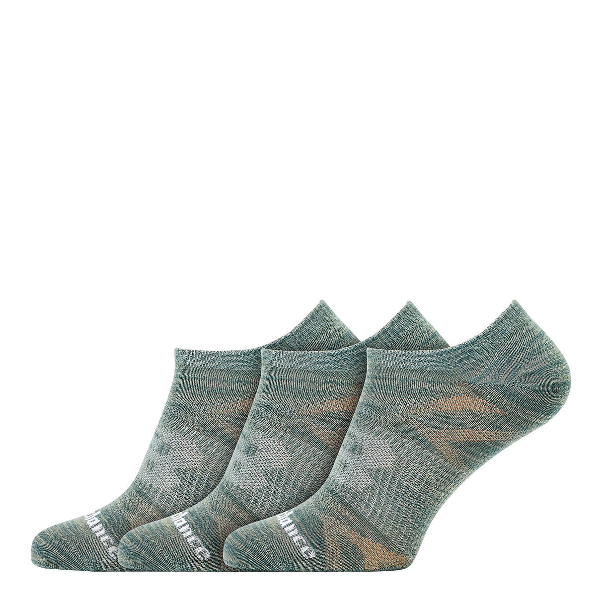 New Balance Flat Knit No Show Socks 3 Pack