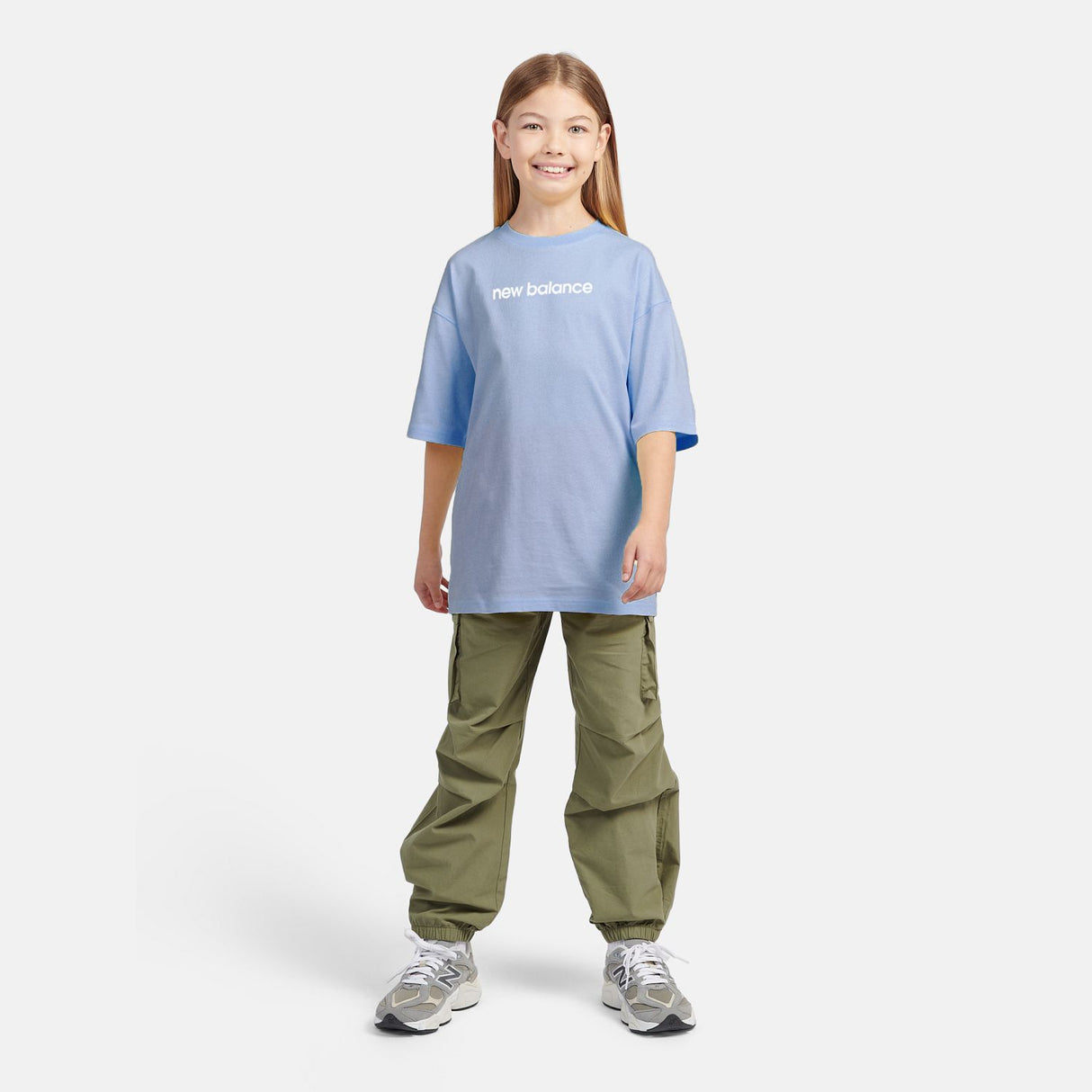 New Balance Youth Girl's Floral Sneaker Graphics T-Shirt-11