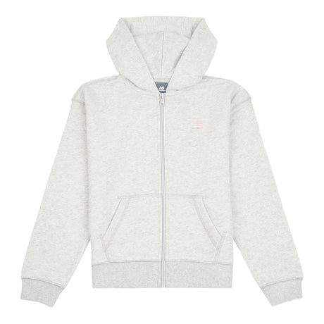 New Balance Youth French Terry Small Logo Full Zip Hoodie-1