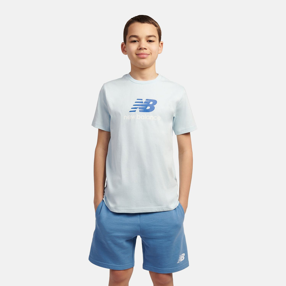 New Balance Youth Jersey Stacked Logo T-Shirt-2