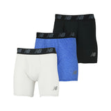 New Balance Men's Premium 6 Inch Boxer Brief with Fly 3 Pack-1