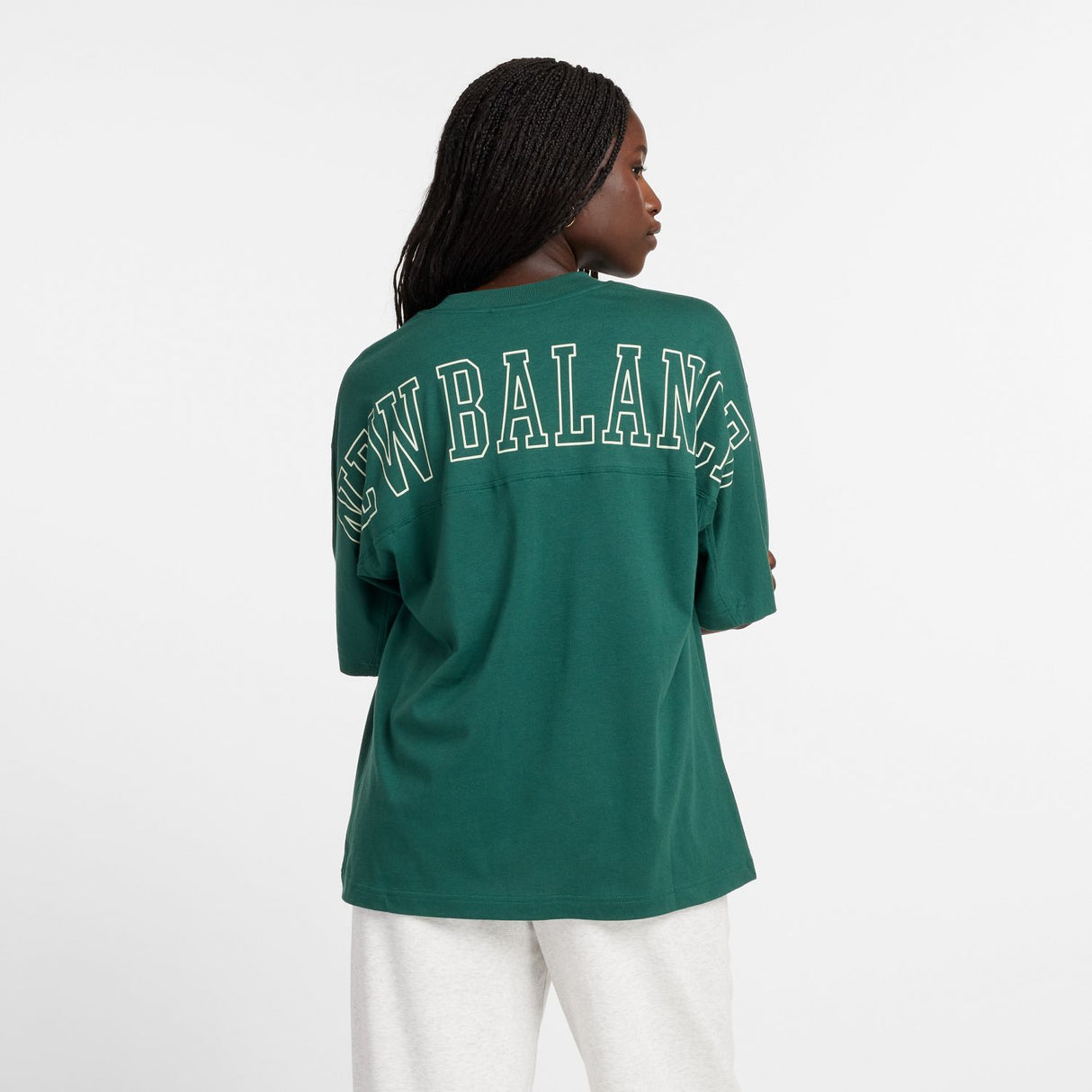 New Balance Women's Graphic Oversized Jersey T-Shirt-3