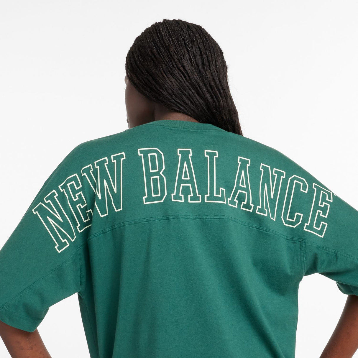 New Balance Women's Graphic Oversized Jersey T-Shirt-5