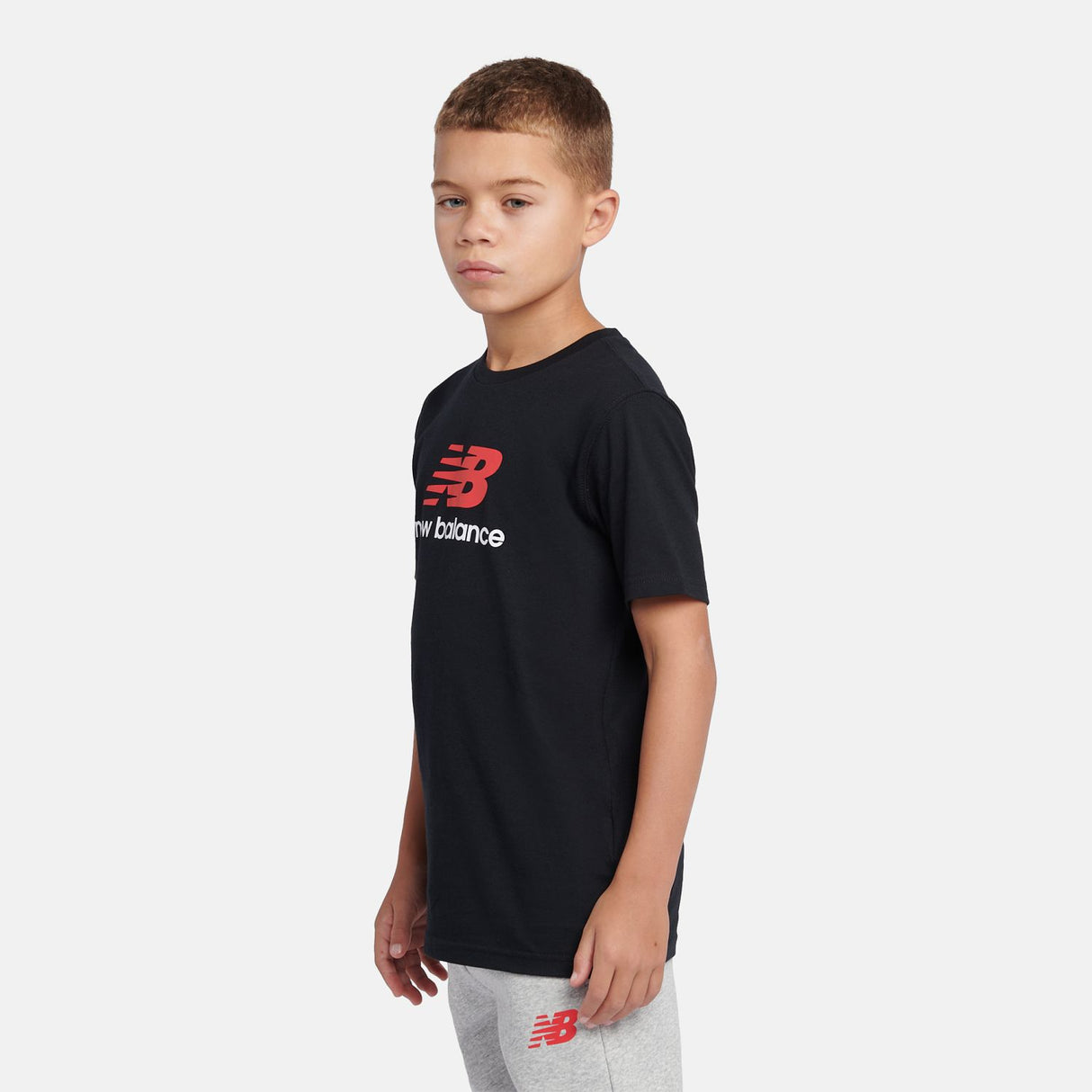 New Balance Youth Jersey Stacked Logo T-Shirt-6