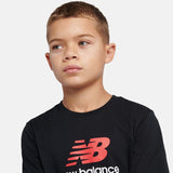 New Balance Youth Jersey Stacked Logo T-Shirt-8