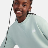 New Balance Youth Girl's FT Small Logo Crew-8