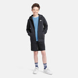 New Balance Youth Brush Back Small Logo Full Zip Hoodie-4