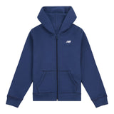 New Balance Youth Brush Back Small Logo Full Zip Hoodie-1