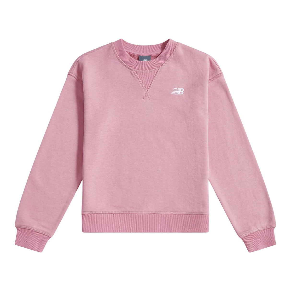 New Balance Youth Girl's FT Small Logo Crew-1