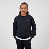 New Balance Youth Girl's FT Small Logo Crew-5