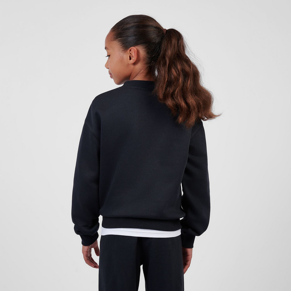 New Balance Youth Girl's FT Small Logo Crew-7