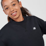 New Balance Youth Girl's FT Small Logo Crew-8