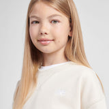 New Balance Youth Girl's FT Small Logo Crew-5
