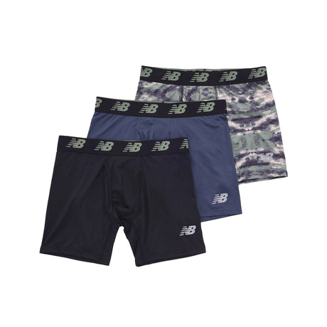 New Balance Men's Premium 6 Inch Boxer Brief with Fly 3 Pack-1