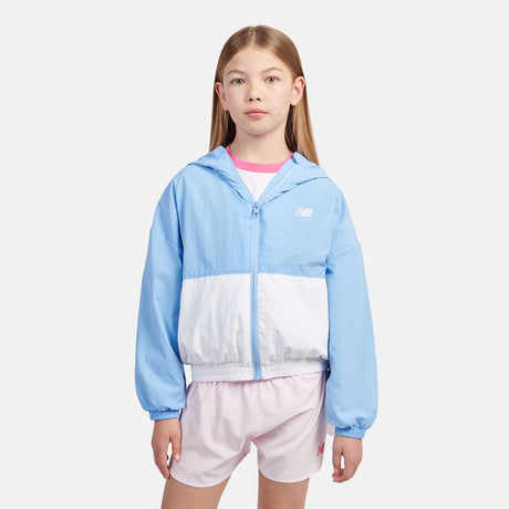 New Balance Youth Girl's Athletics Mesh Lined Wind Cheater-1