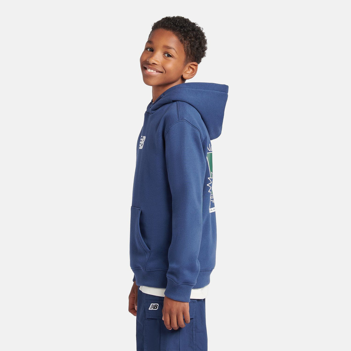 New Balance Youth Basketball Sneaker Poster Hoodie-7