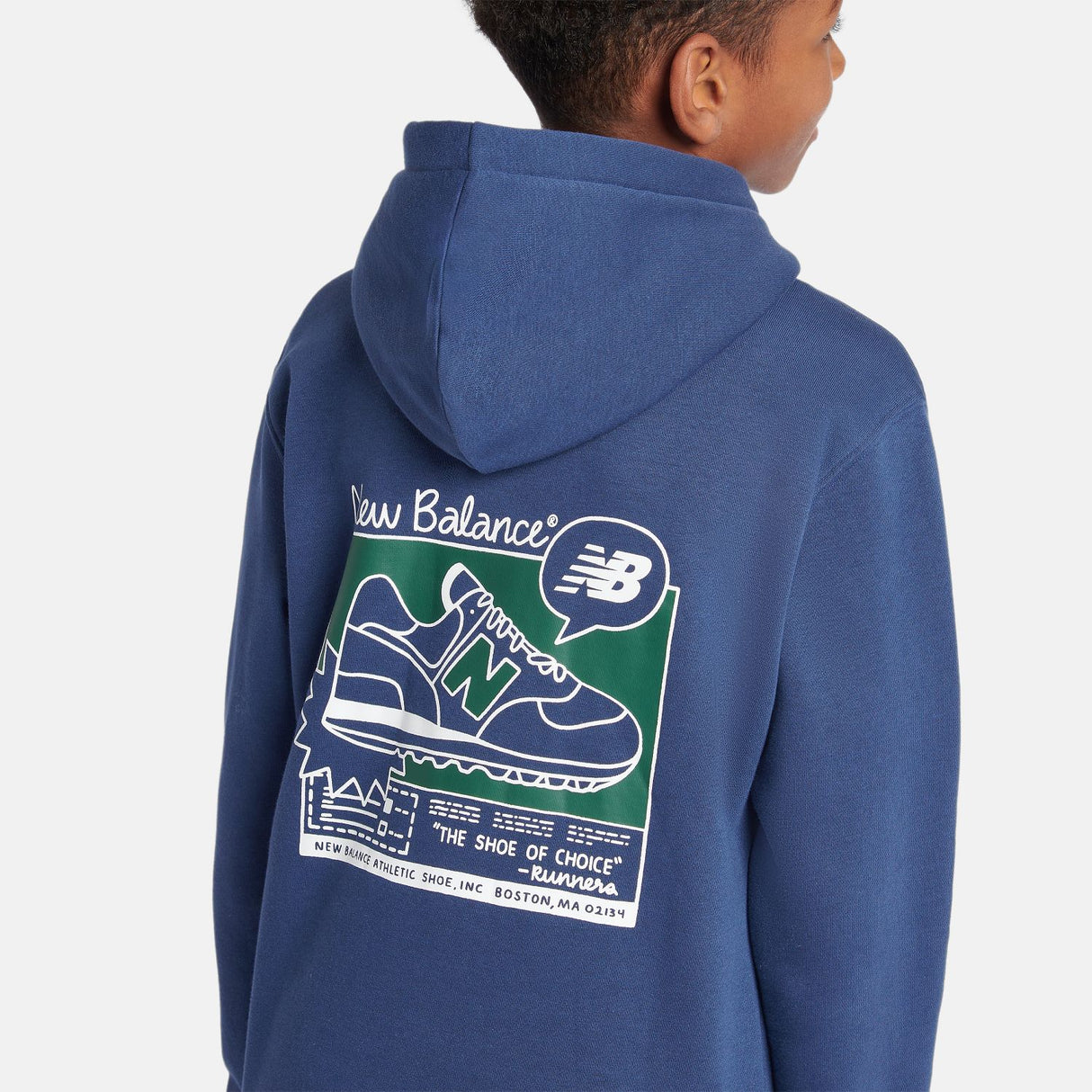 New Balance Youth Basketball Sneaker Poster Hoodie-10