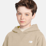 New Balance Boys' Brush Back Small Logo Hoodie-8