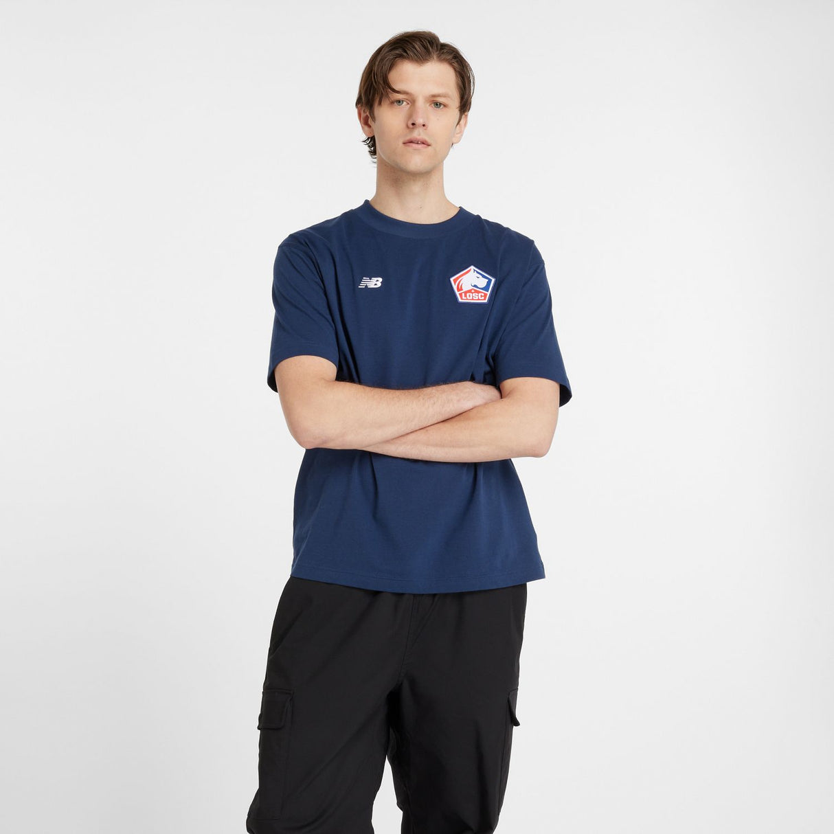 New Balance Men's Lille LOSC Logo T-Shirt-3