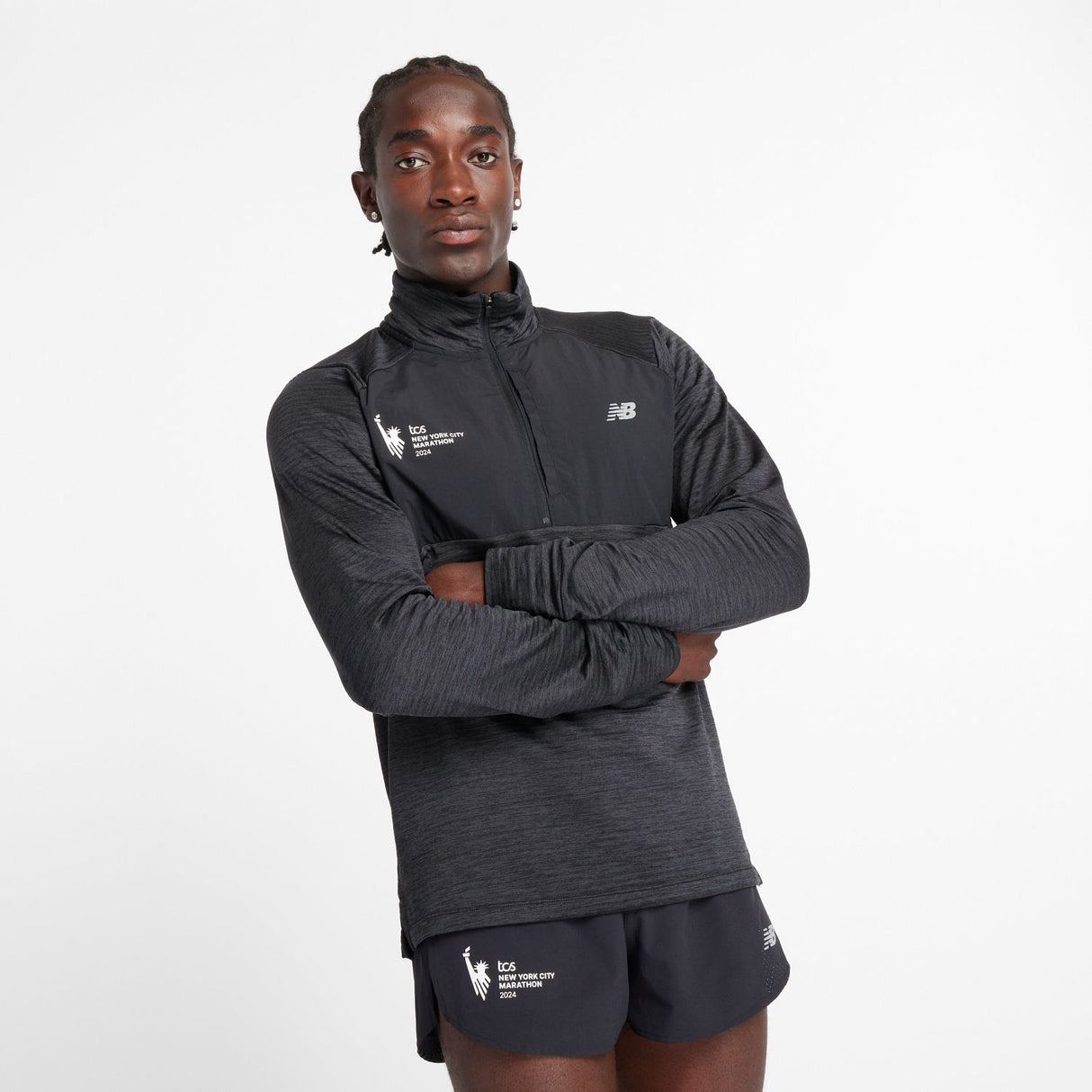 New Balance Men's NYC Marathon Athletics Heat Grid 1/2 Zip-2