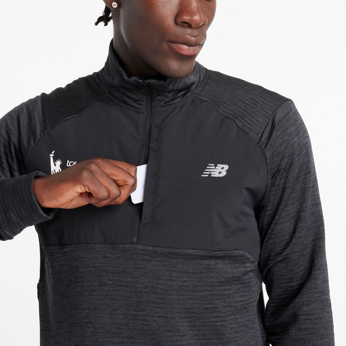 New Balance Men's NYC Marathon Athletics Heat Grid 1/2 Zip-6