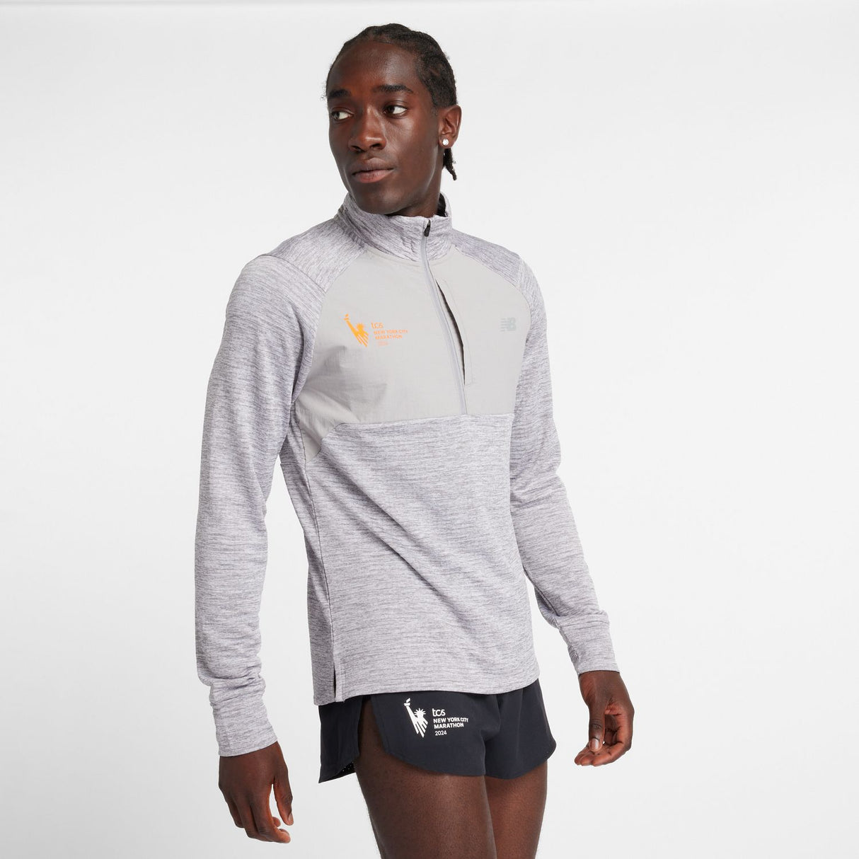 New Balance Men's NYC Marathon Athletics Heat Grid 1/2 Zip-2