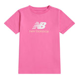 New Balance Girls' Stacked Logo T-Shirt-1