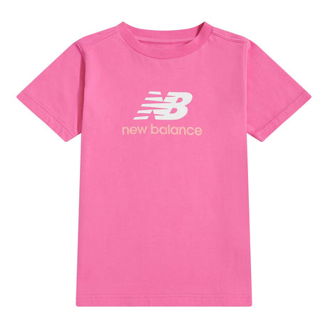 New Balance Girls' Stacked Logo T-Shirt-1