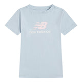New Balance Girls' Stacked Logo T-Shirt-1