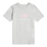New Balance Girls' Stacked Logo T-Shirt-1