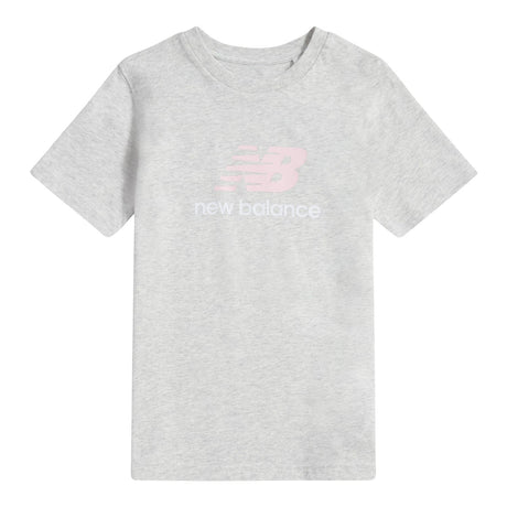 New Balance Girls' Stacked Logo T-Shirt-1