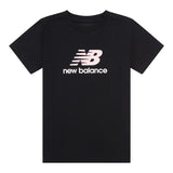 New Balance Girls' Stacked Logo T-Shirt-1