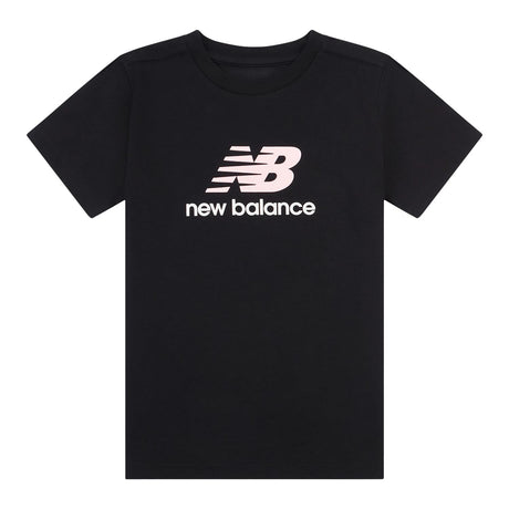 New Balance Girls' Stacked Logo T-Shirt-1