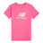 New Balance Girls' Stacked Logo T-Shirt-1