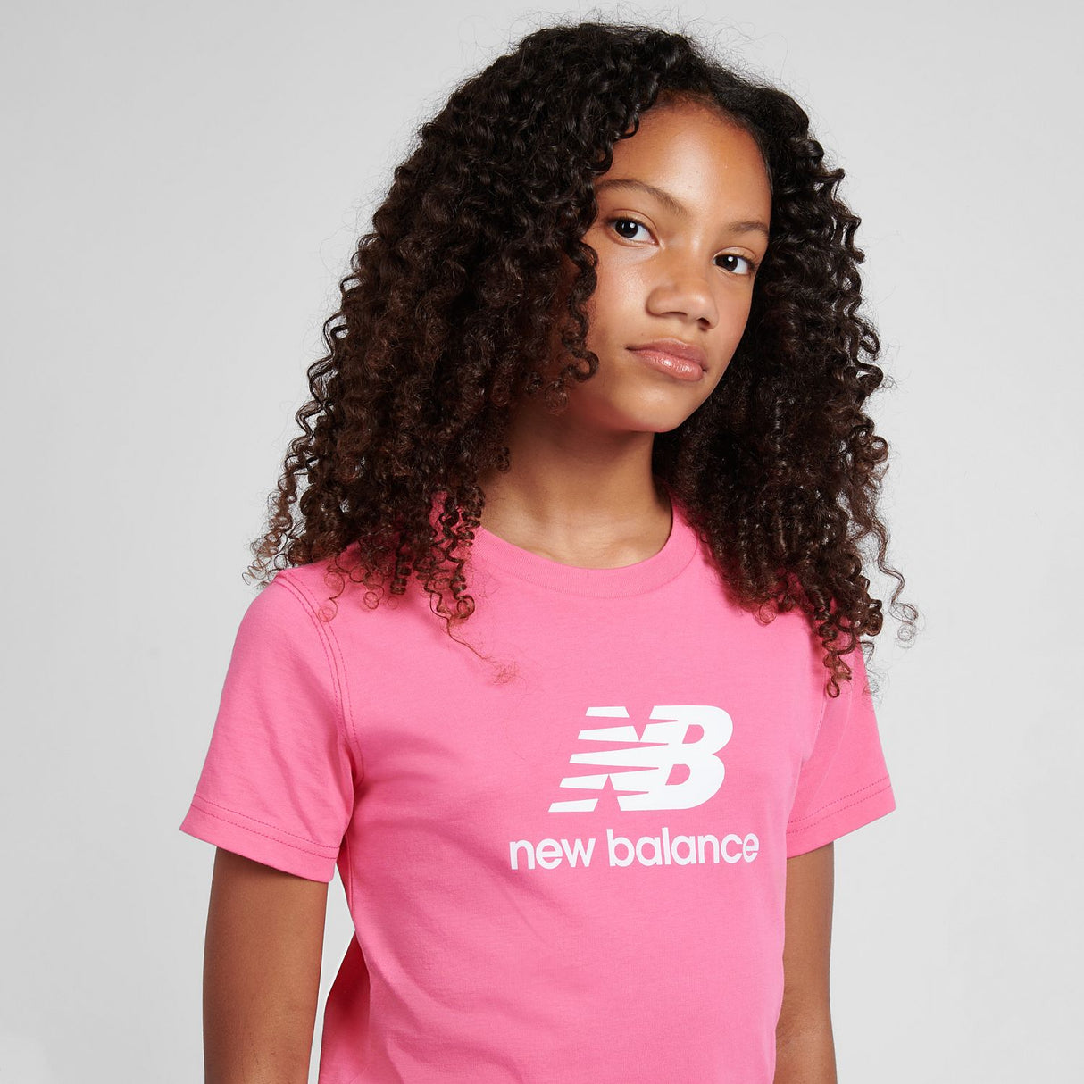 New Balance Girls' Stacked Logo T-Shirt-8