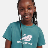 New Balance Girls' Stacked Logo T-Shirt-5