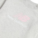New Balance Girls' BB Stacked Logo Crew-3