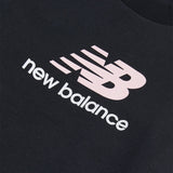 New Balance Girls' BB Stacked Logo Crew-3