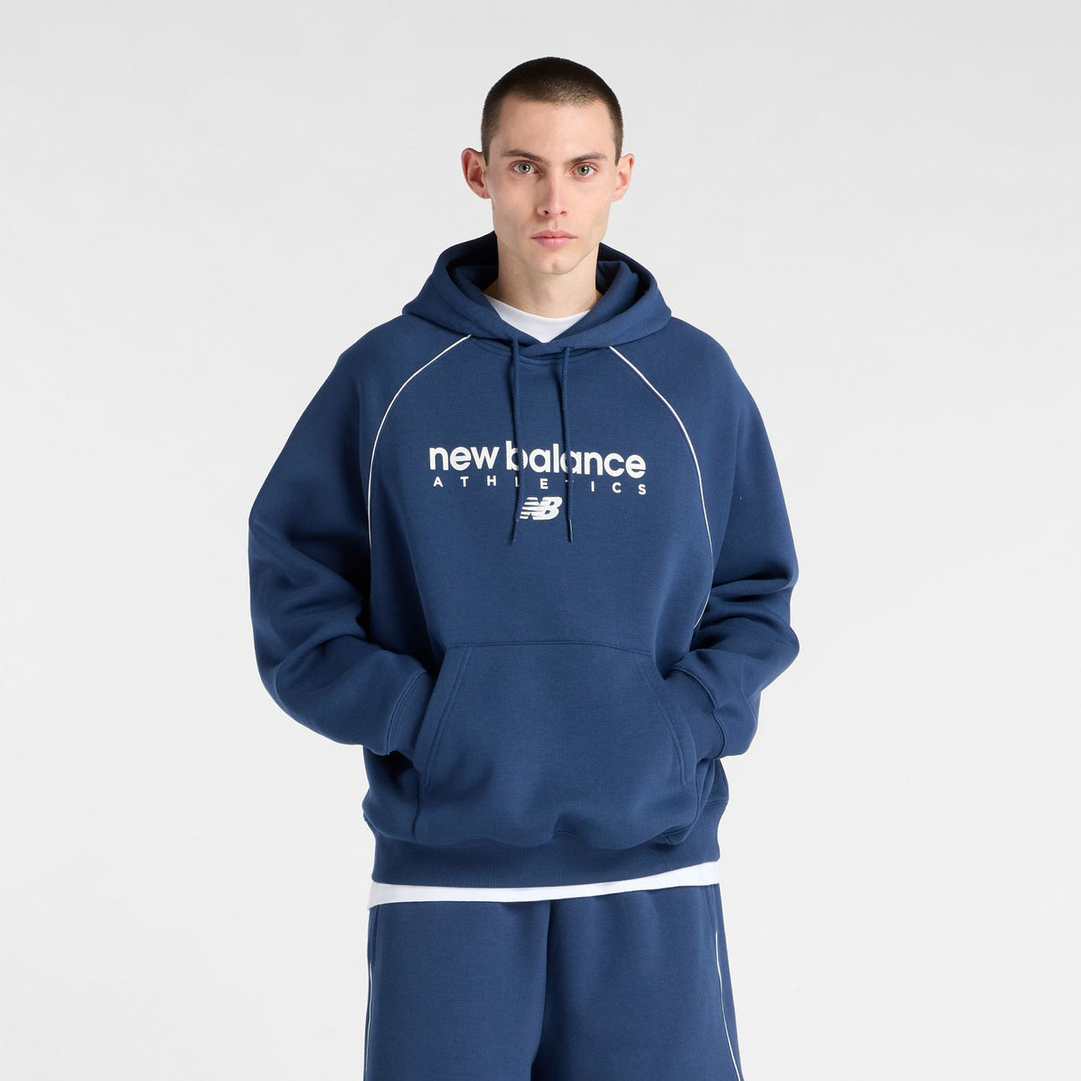 New Balance Men's Trackside Fleece Hoodie-1