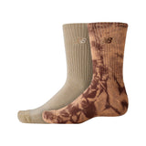 New Balance Lifestyle Tie Dye Midcalf Socks 2 Pairs-1
