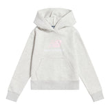 New Balance Girls' French Terry Stacked Logo Hoodie-1