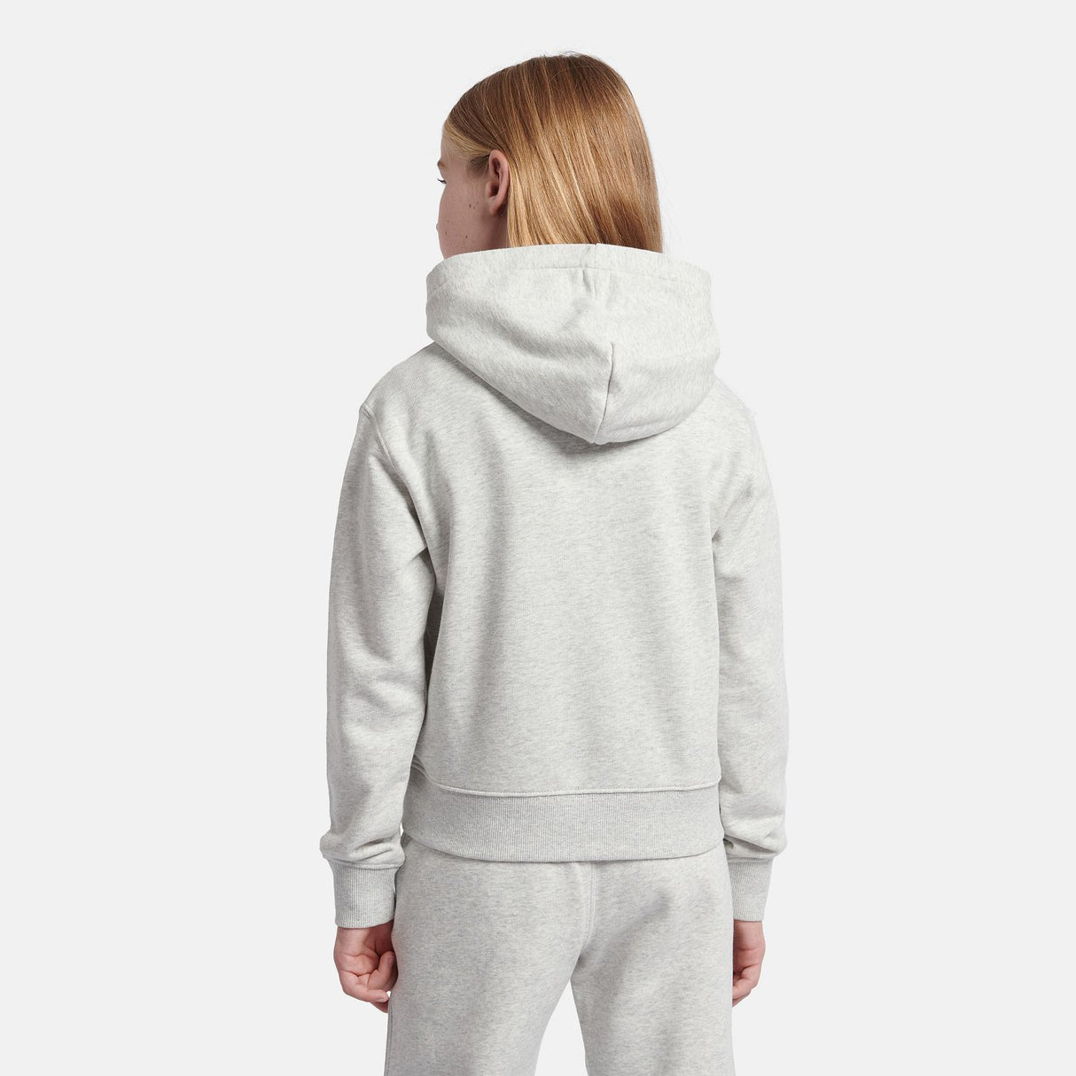 New Balance Girls' French Terry Stacked Logo Hoodie-6